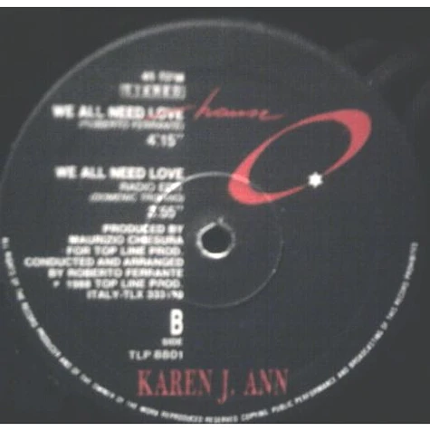 Karen J. Ann - We All Need Love