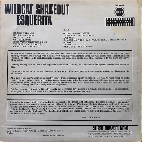 Esquerita - Wildcat Shakeout