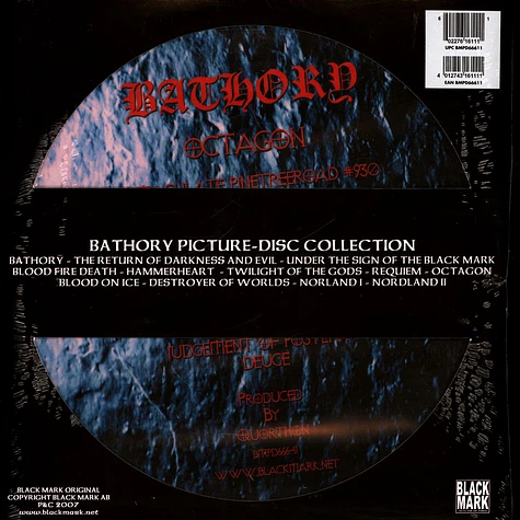 Bathory - Octagon Picture Disc Edition