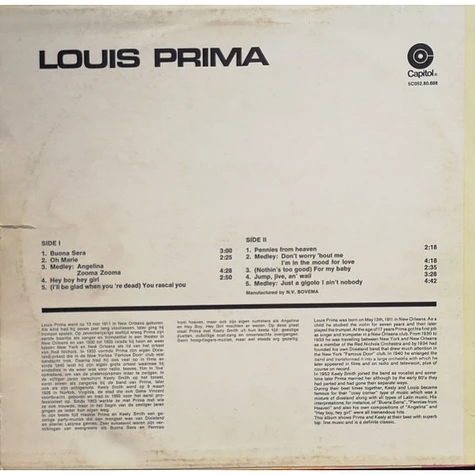 Louis Prima - Rocks [New CD]