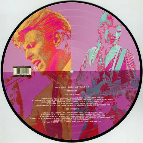 David Bowie - Best Of Live Volume 1 Picture Disc Edition