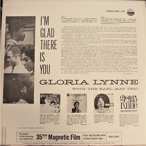 Gloria Lynne - I'm Glad There Is You