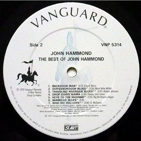 John Paul Hammond - The Best Of John Hammond