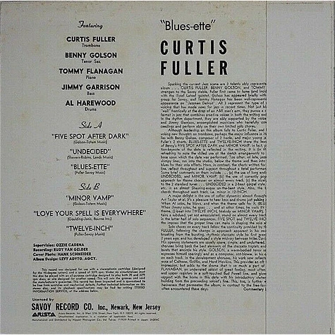 Curtis Fuller - Blues-ette