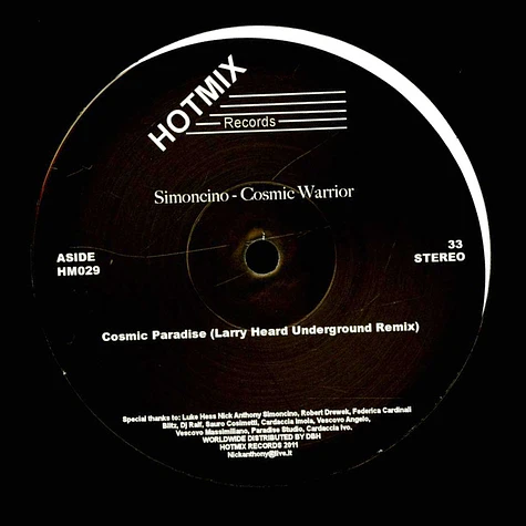 Simoncino - Cosmic Warrior Larry Heard & Ron Trent Remixes