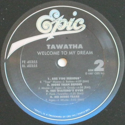 Tawatha - Welcome To My Dream