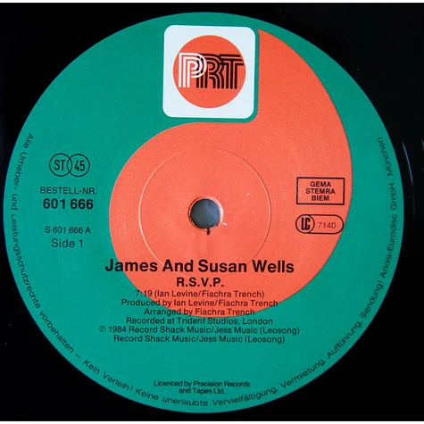 James Wells & Susan Wells - R.S.V.P.