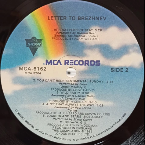 V.A. - Letter To Brezhnev (From The Motion Picture Soundtrack)