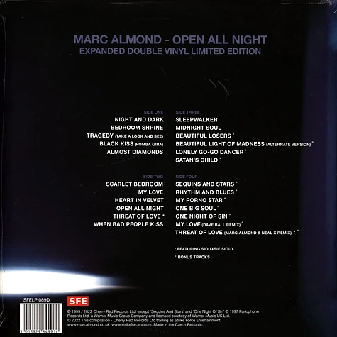 Marc Almond - Open All Night Ltd Midnight Blue