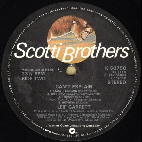 Leif Garrett - Can't Explain