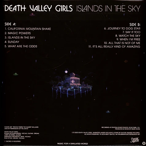 Death Valley Girls - Islands In The Sky Splatter Vinyl Edition