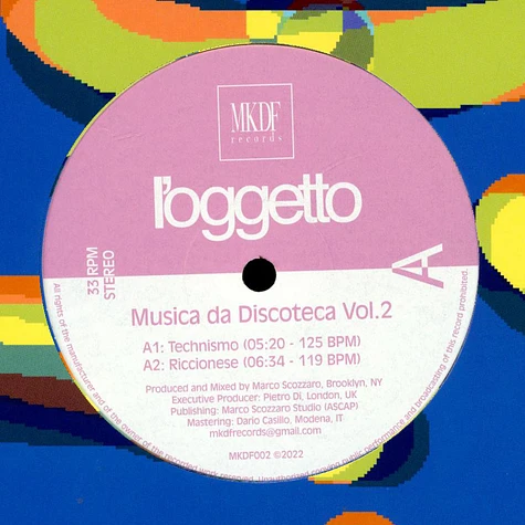 L'oggetto - Musica Da Discoteca Volume 2