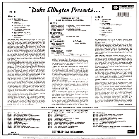 Duke Ellington - Duke Ellington Presents 2022 Remaster