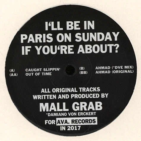 Mall Grab - I'll Be In Paris On Sunday If You're About?