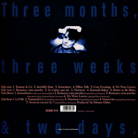 Bill Pritchard - Three Months Three Weeks & Two Days