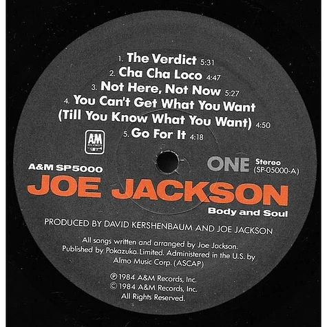 Joe Jackson - Body And Soul