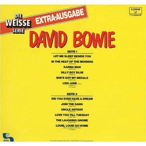 David Bowie - Die Weisse Serie - Extra-Ausgabe