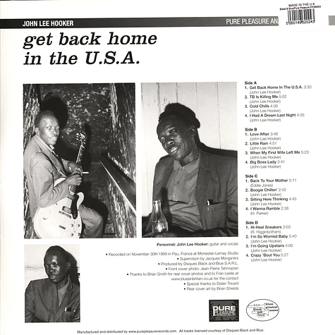 John Lee Hooker - Get Back Home In The U.S.A.