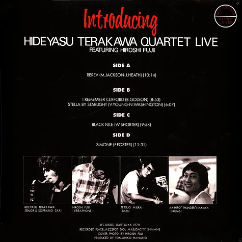 Hideyasu Terkawa Quartet - Introducing Hideyasu Terakawa Quartet Live