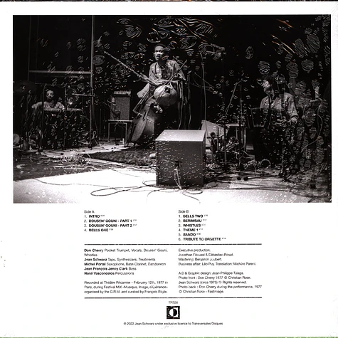 Don Cherry & Jean Schwarz - Roundtrip - Live At Théatre Récamier - Paris 1977