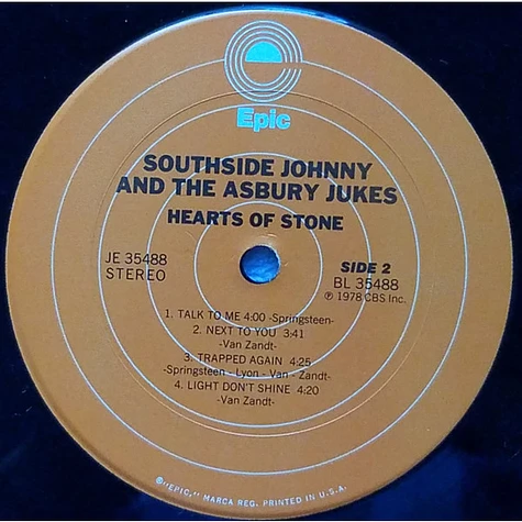 Southside Johnny & The Asbury Jukes - Hearts Of Stone