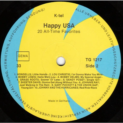 V.A. - Happy USA (20 All-Time Favorites)