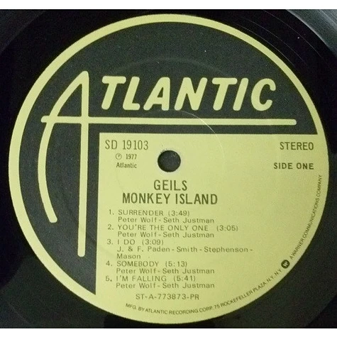 The J. Geils Band - Monkey Island