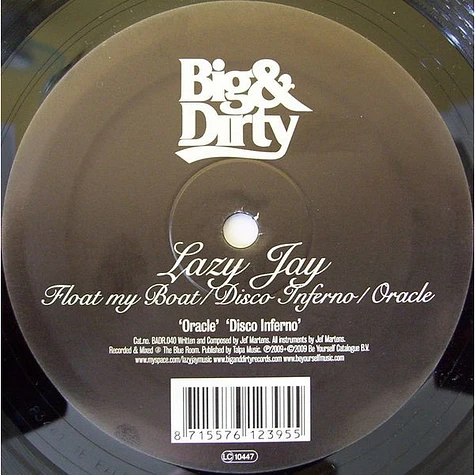 Lazy Jay - Float My Boat / Disco Inferno / Oracle