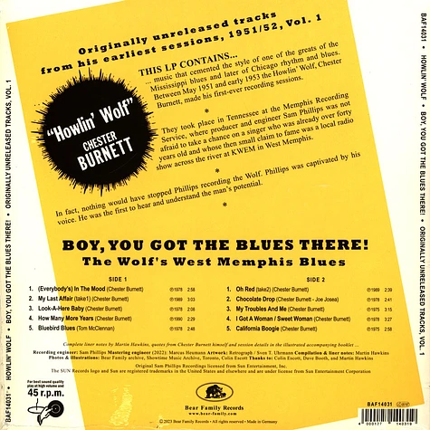 Howlin' Wolf - Boy, You Got The Blues There Vol.1 , 10inch