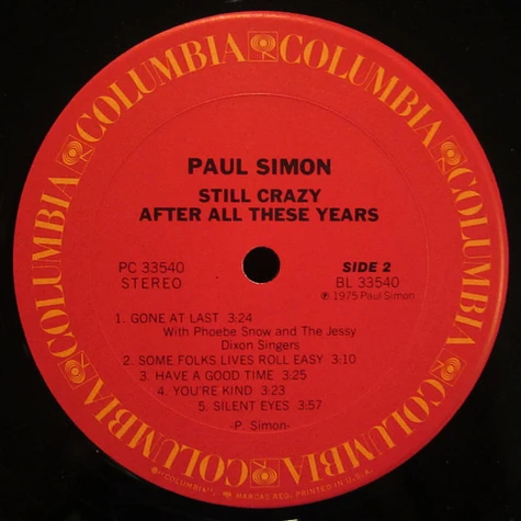 Paul Simon - Still Crazy After All These Years