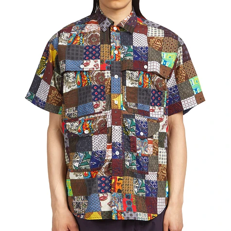 Beams Plus - Adventure Shirt II Polyester Dobby Patchwork Print