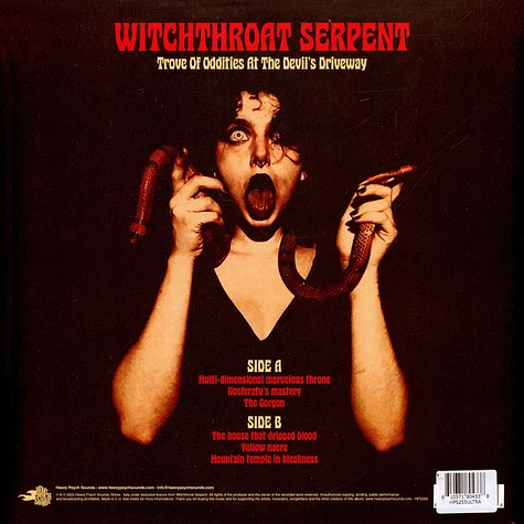 Witchthroat Serpent - Trove Of Oddities At The Devil's Driveway Color In Color Vinyl Edition