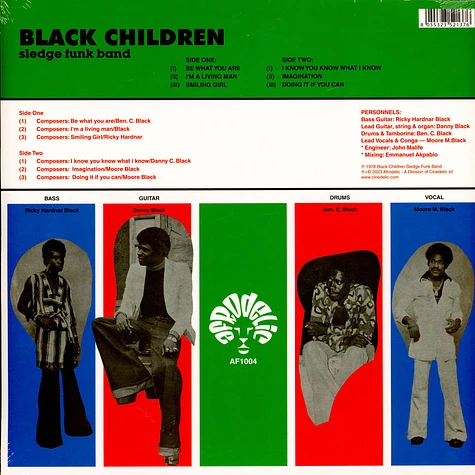 Black Children Sledge Funk Band - Black Children Black Vinyl Edition