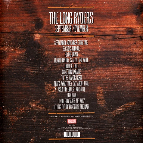 The Long Ryders - September November Black