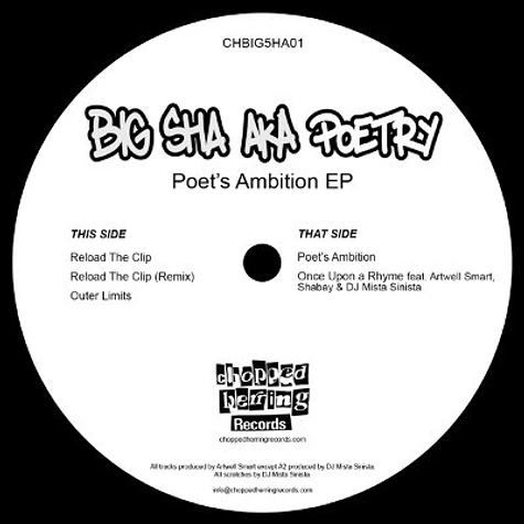 Big Sha Of Zig Zag Zig - Poet's Ambition EP