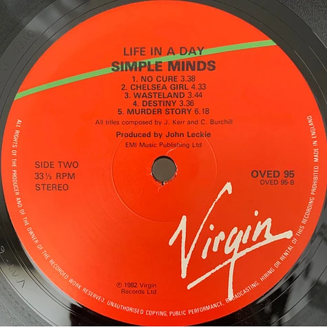 Simple Minds - Life In A Day
