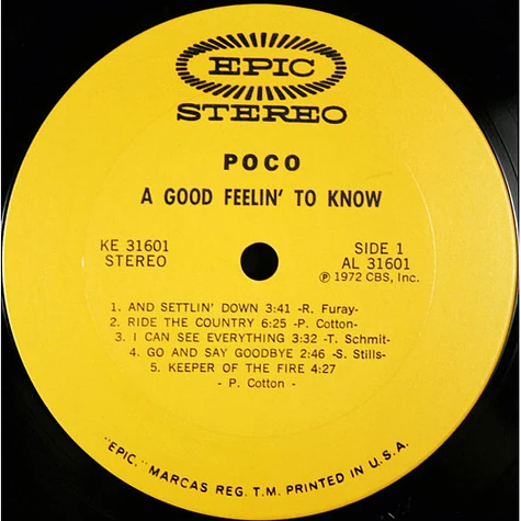 Poco - A Good Feelin' To Know