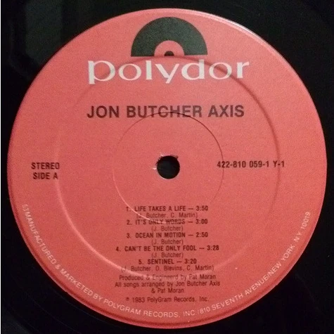 The Jon Butcher Axis - Jon Butcher Axis