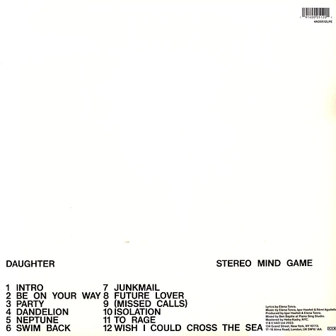 Daughter - Stereo Mind Game Eco Colored Vinyl Edition