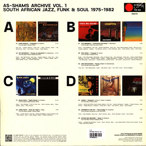 V.A. - As-Shams Archive Vol. 1: South African Jazz, Funk & Soul 1975-1982