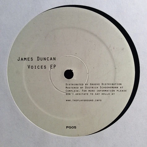 James Duncan - Voices EP