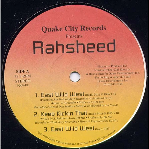 Rahsheed - East Wild West