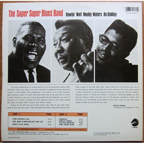 Howlin' Wolf, Muddy Waters, Bo Diddley - The Super Super Blues Band