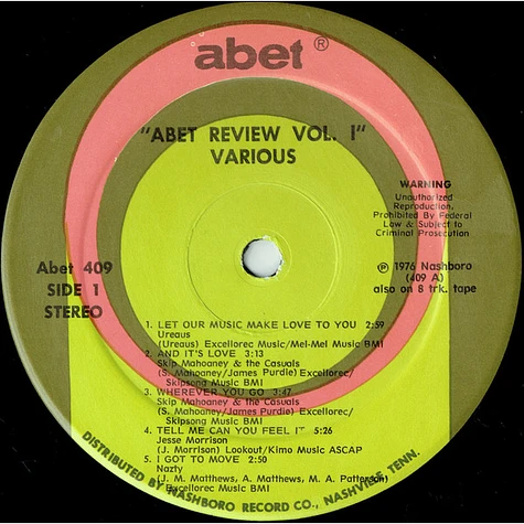 V.A. - Abet Review (Volume I)