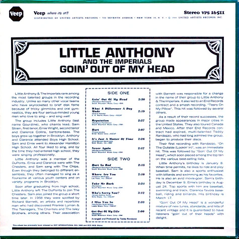 Little Anthony & The Imperials - Goin Out Of My Head