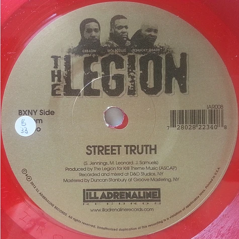The Legion - Keep Your Eyes Open / Street Truth