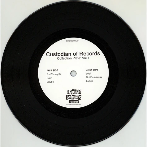 Custodian Of Records - Collection Plate: Vol 1