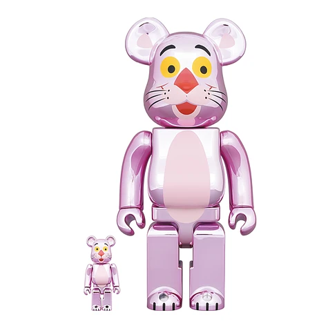 Medicom Toy - 100% + 400% Pink Panther Chrome Be@rbrick Toy