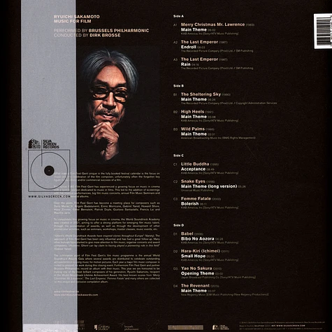 Ryuichi Sakamoto - Music For Film White & Black Splatter Vinyl Edition Edition