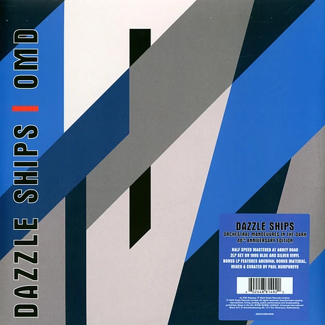 Orchestral Manoeuvres In The Dark - Dazzle Ships 40th Anniversary Limited Blue Vinyl Edition